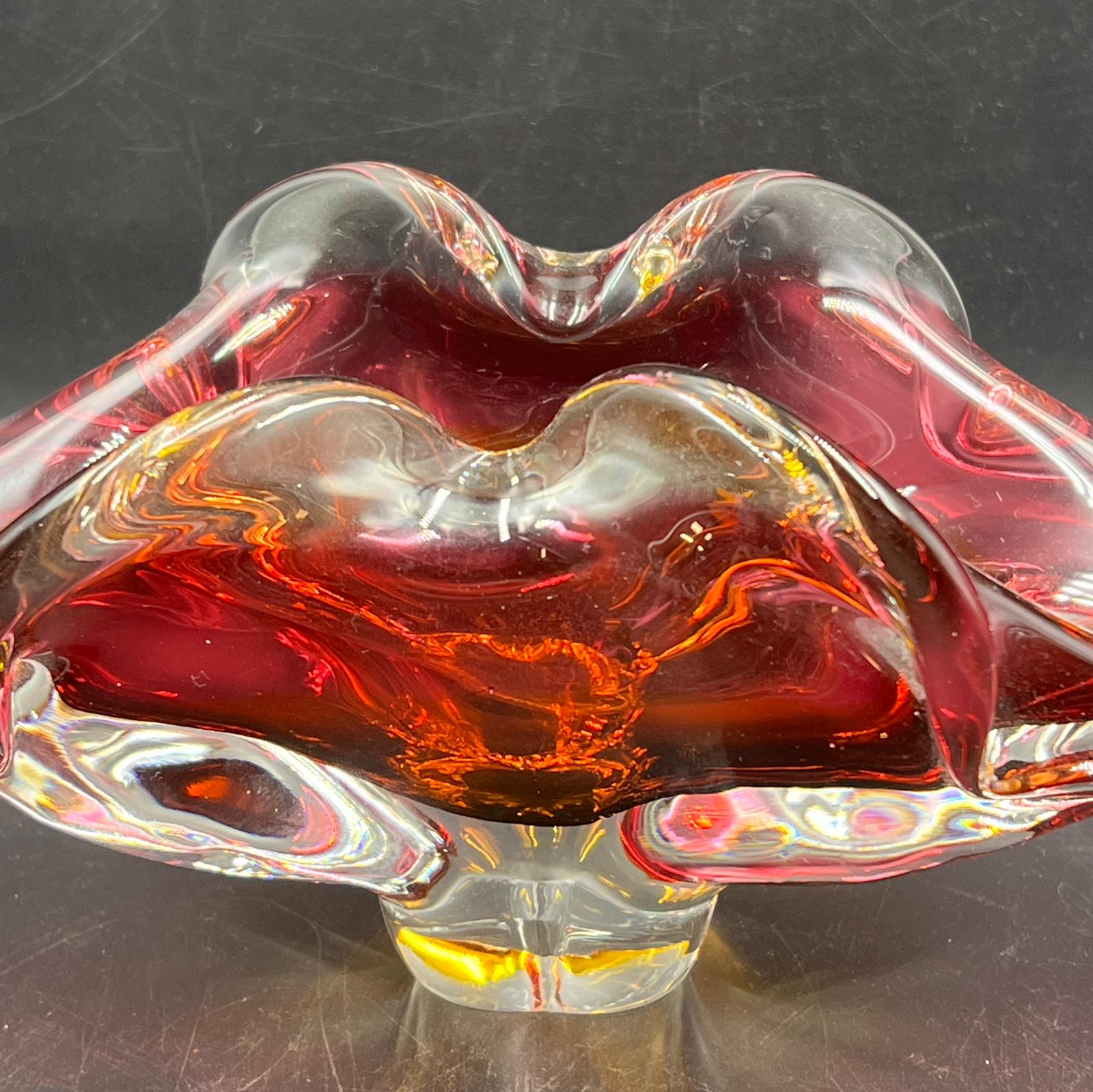 Four Murano and Czech Art glass bowls - Image 8 of 12