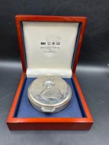 A silver Churchill commemorative box by Richard Jarvis of Pall Mall