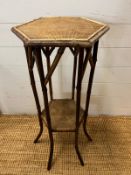 A bamboo plant stand table (H78cm Dia30cm)