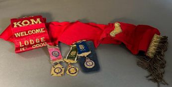 A small selection of Royal Order of Buffaloes jewels and insignia