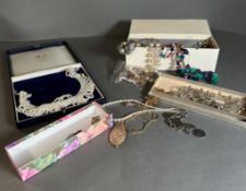 A large selection of quality costume jewellery, various makers styles and conditions.