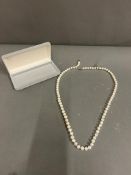 A water pearl necklace (Length 84cm)