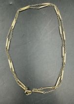 A 9ct gold necklace, approximate weight 9.2g