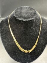 A 9ct gold necklace, approximate total weight 4.6g