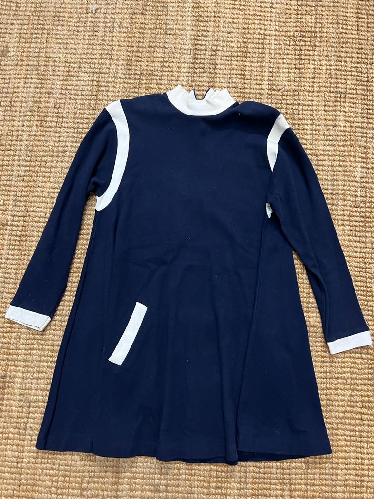A Vintage blue and white dress by Andrea Jovin size M