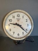 A Mid Century Smiths Sectric shop clock AF