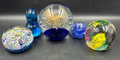 A selection of five paper weights to include Strathearn