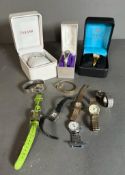 A selection of costume watches toinclude Pulsar, Buckingham and sekonda