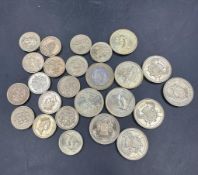 A selection of collectable out of circulation fifteen one pound and ten, two pound coins