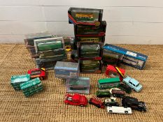 A selection of Diecast vehicles, some boxed