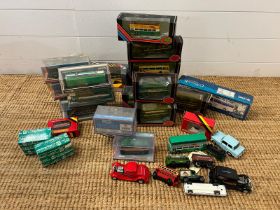 A selection of Diecast vehicles, some boxed