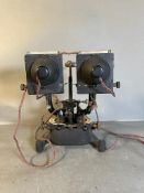 A Lement Clarke antique synoptophore ophthalmic optometry examination