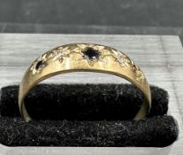 A 9ct gold ring AF approximate total weight 1.9g