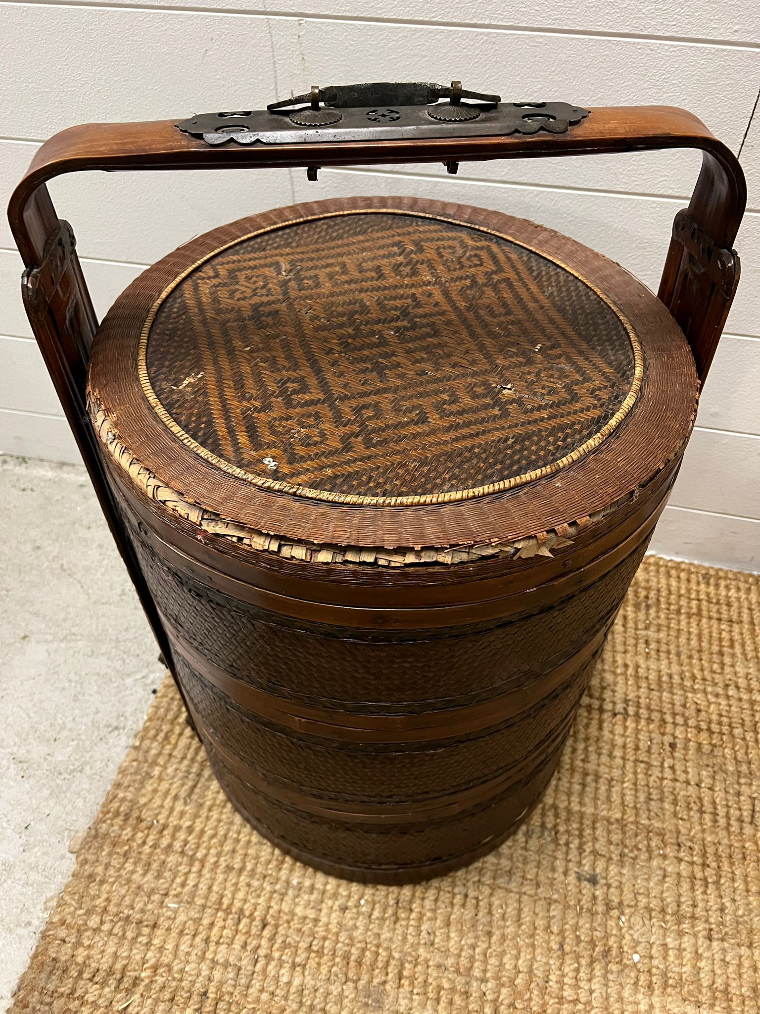 An Asian wedding basket (H64cm Dia42cm) - Image 2 of 5