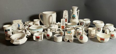 A large selection of Goss china, various themes styles and shapes