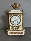 An eight day Chefdrue Mantle clock with pillar design