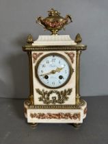 An eight day Chefdrue Mantle clock with pillar design