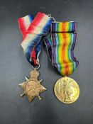 Militaria: WWI Medals 1914 -15 Star and Great War Medal for 15744 PTE S E Webb Royal Berkshire