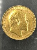 A 1906 gold sovereign