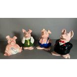 Nat West Pigs Woody, Annabel, Maxwell, and Sir Nathaniel