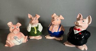Nat West Pigs Woody, Annabel, Maxwell, and Sir Nathaniel