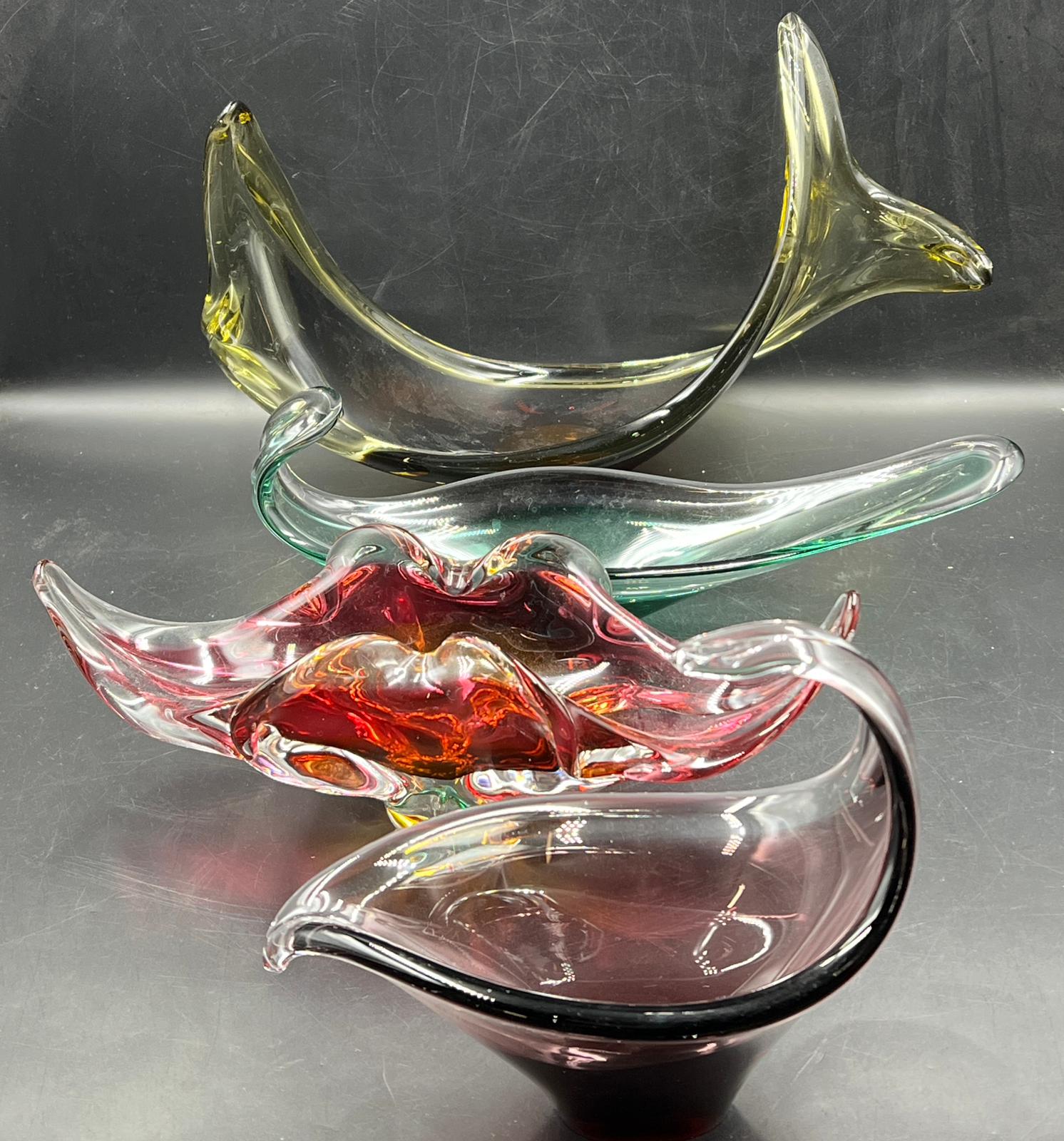 Four Murano and Czech Art glass bowls - Image 2 of 12