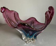 A Murano glass bowl (H23cm) Condition Report Chips to side and base