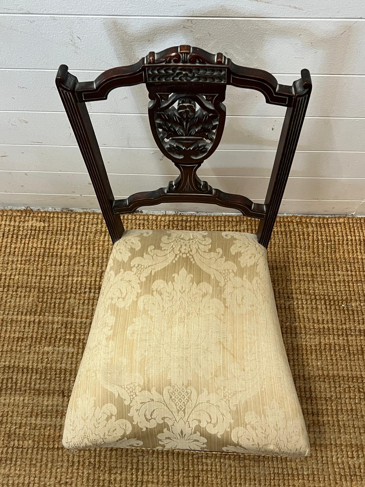 A Victorian trophy pierced back nursing chair (H77cm) - Image 2 of 3