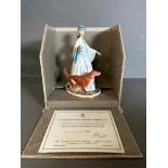 Royal Worcester 'Felicity' porcelain figure boxed and with certificate