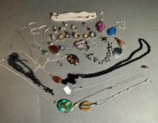 A volume of costume jewellery, various styles and makers.