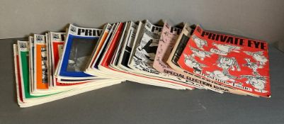 A selection of forty three Private Eye magazines from 1962 -1964 to include the Christmas issue