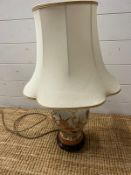 A ceramic ginger jar style table lamp