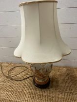 A ceramic ginger jar style table lamp