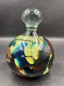 A Mdina glass bell paperweight H 14cm