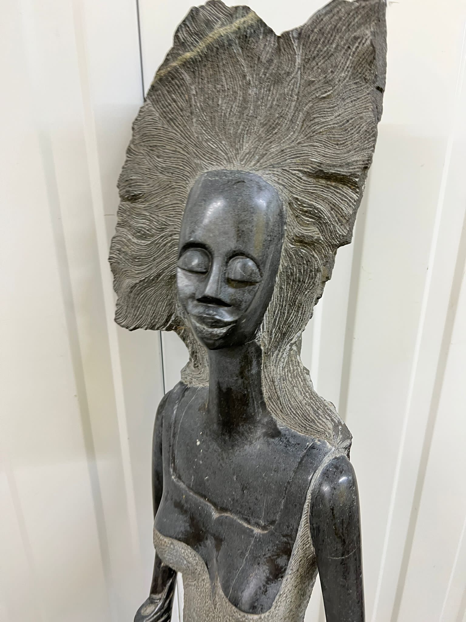 An African stone statue AF - Image 4 of 6