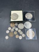 A small selection of collectable coins