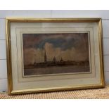 A Edward Barnard Lintott (1875-1951) signed watercolour of Petrograd (Framed size 64cm x 47.5cm)