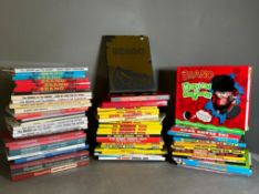 A large quantity of Beano and Dandy annuals to include the Beano eighty years of fun special pack