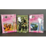 Two Barbie outfits and a Power Team navy seals figure set