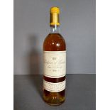 A bottle of 1986 Chateau d'Yquem, Sauternes, France