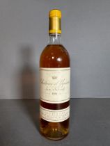 A bottle of 1986 Chateau d'Yquem, Sauternes, France