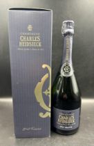 A bottle of Charles Heidsieck Brut Reserve champagne