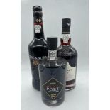 Three bottles of port: Cockburns' Special Reserve, Marks and Spencer, Graham's 10 Year Tawny Port