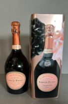 A Bottle of Laurent Perrier Rose Champagne