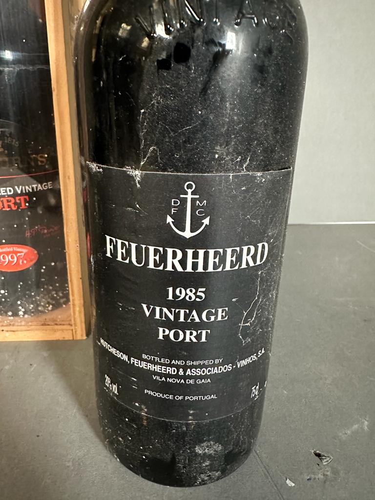 Three bottles of vintage port, A Feuerheerd 1985, a Delaforce 1977 and a Cockburns 1997 - Image 4 of 4