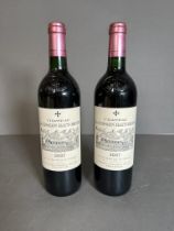 Two bottles of Chateau La Mission Haut Brion 2007