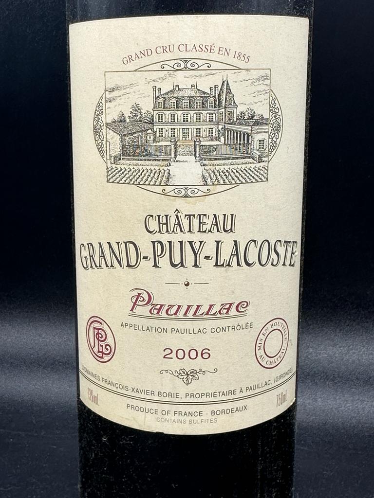 A single bottle of Chateau Grand Puy Lacoste Pauillac 2006 - Image 2 of 2