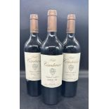 Three bottles Petit Cantenac Saint Emilion Grand Cru 2015