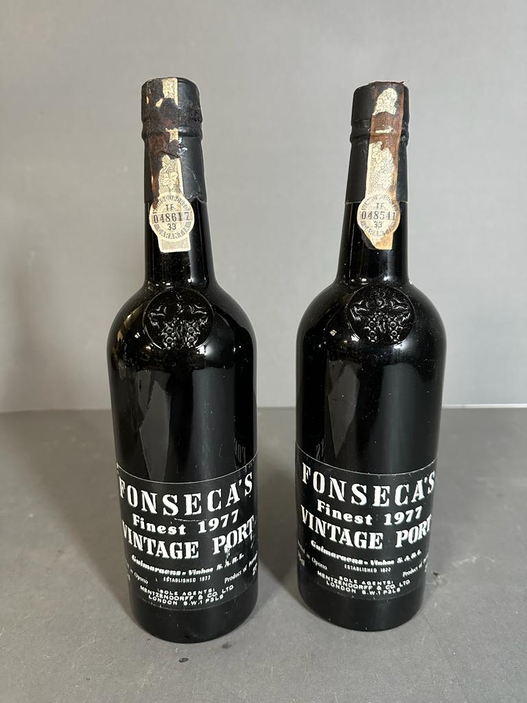 Two Bottles of 1977 Fonseca Vintage Port