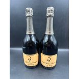 Two Bottles of Billecart Salmon Rose Champagne